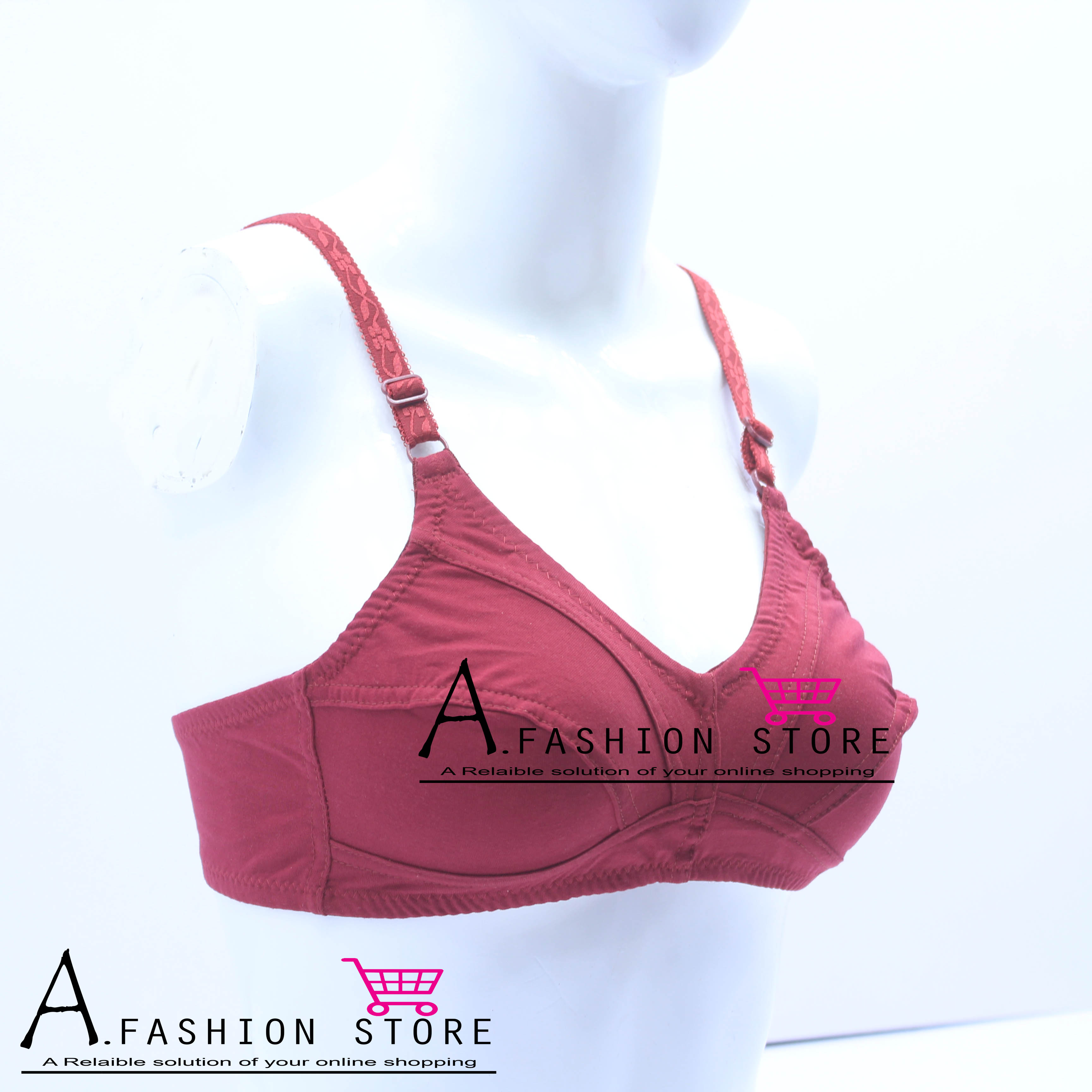 HFG Soft Non Padded Bra PINK badge Imported Style Bra Brief Blouse Brazier  Brassie - Pink, Sale Price in Pakistan