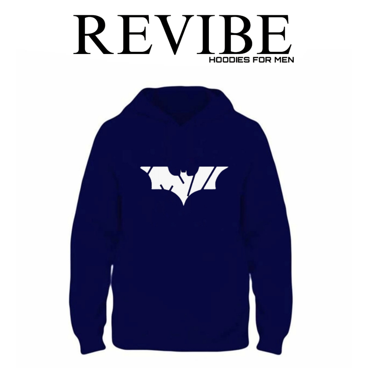 REVIBE - White Batman Printed Hoodies For Men