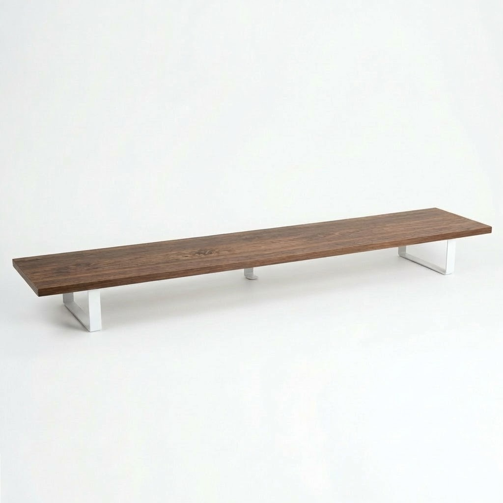 46x9in Wooden+White
