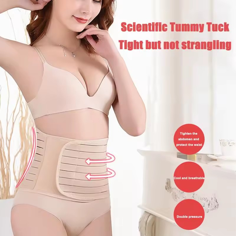 Postpartum Recovery Waist Belt for Women - Adjustable Skeleton Body Shaper Post Pregnancy Belly Maternity Support