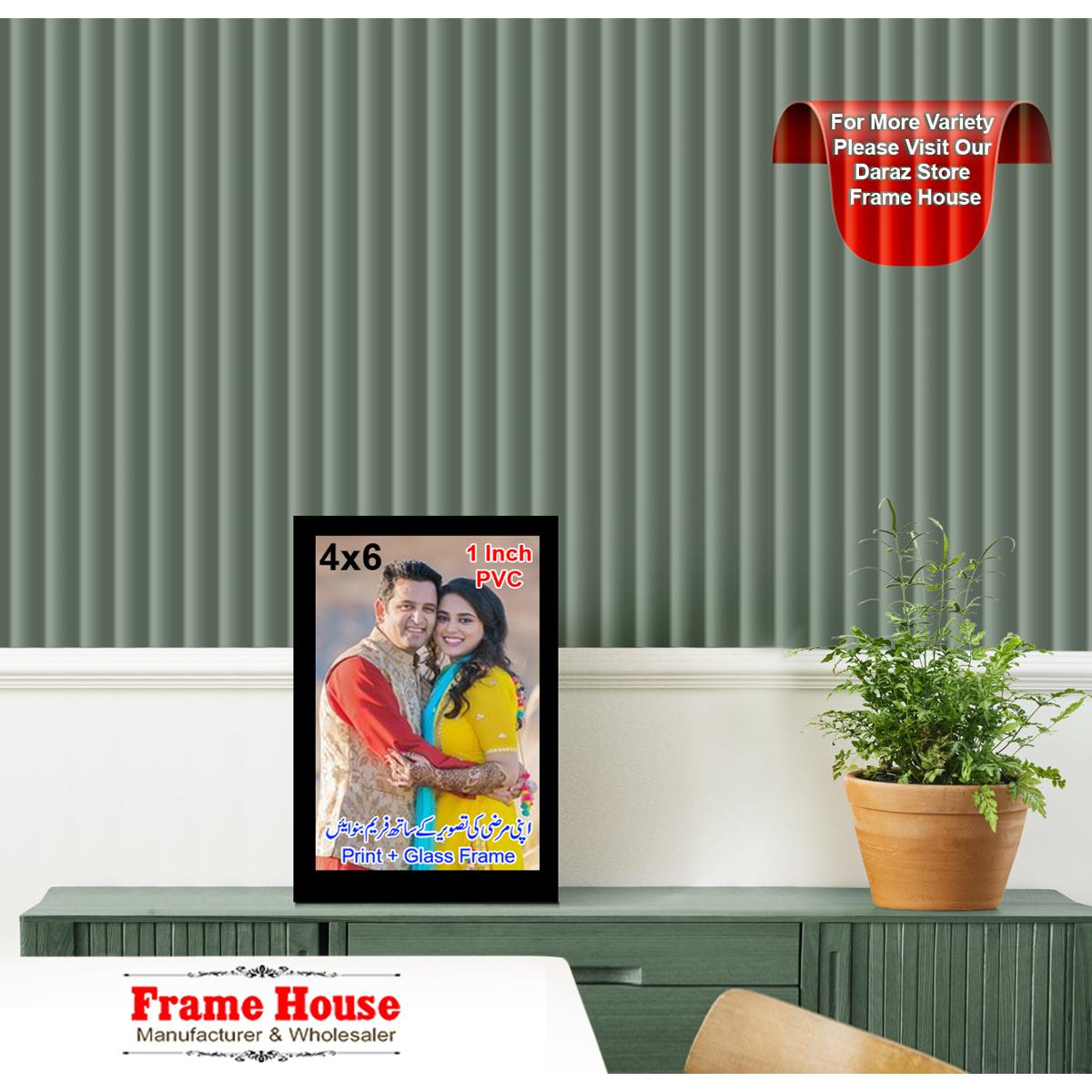 Customized Black Photo Frame with High Transparency Glass Modern Polymer Design Multiple Sizes Available