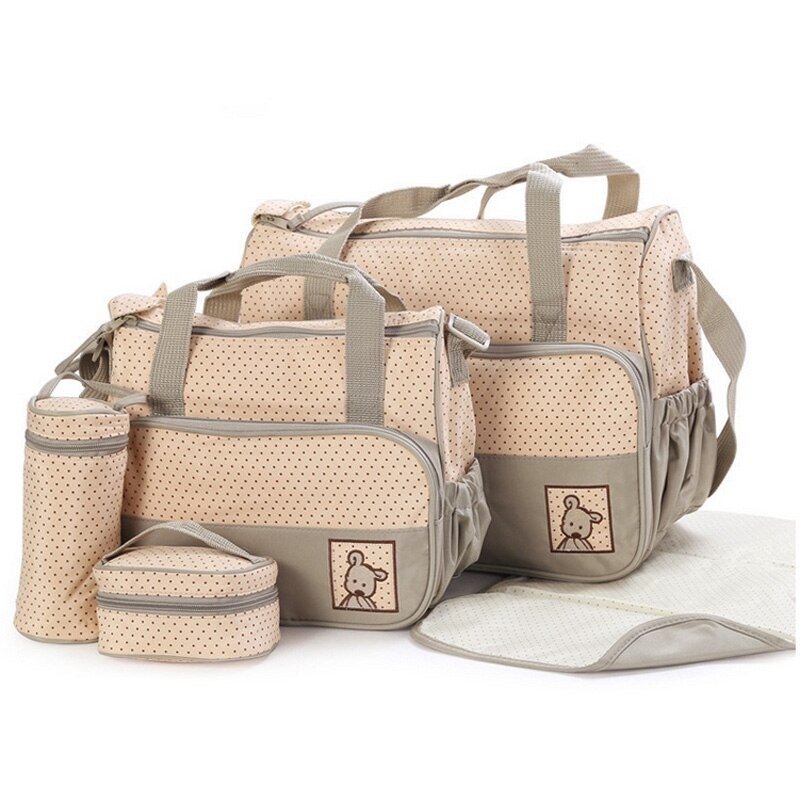 Baby Diaper Bag 5pcs Multicolor