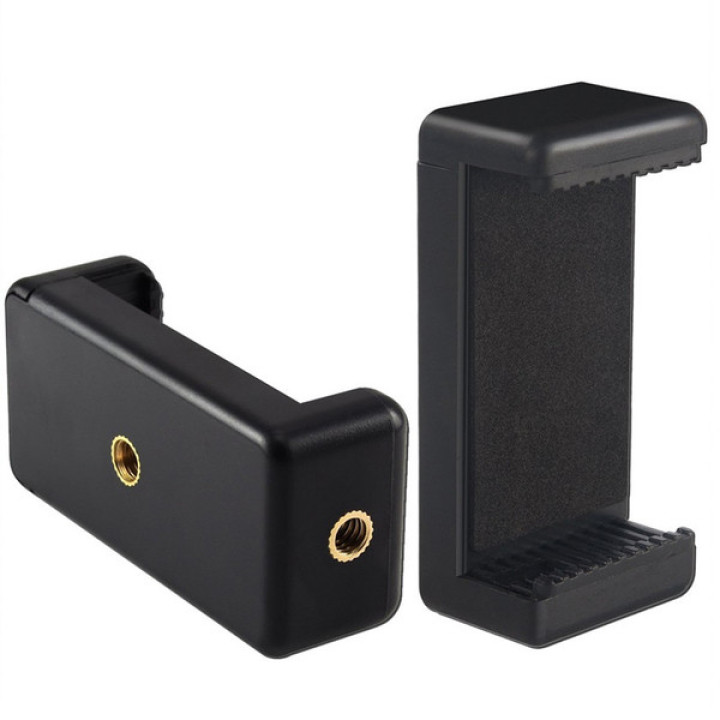 Fancy Universal Screw Hole Mobile Phone Clip Bracket Holder for Smartphone Ring Light Tripod Monopod Mount Stand price in Pakistan