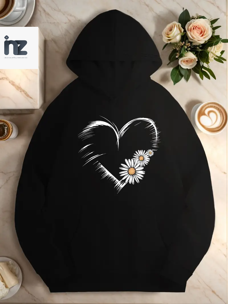 Unisex Printed Fleece Pullover Hoodie | Winter Sweatshirt for Men, Women & Girls