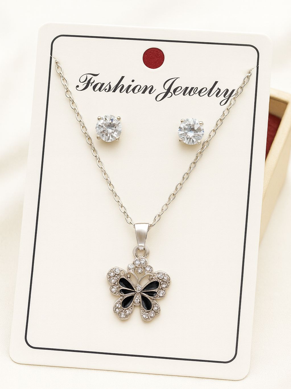 Elegant Pendant Necklace and Earring Set for Women & Girls – Stylish Fashion Jewelry Gift