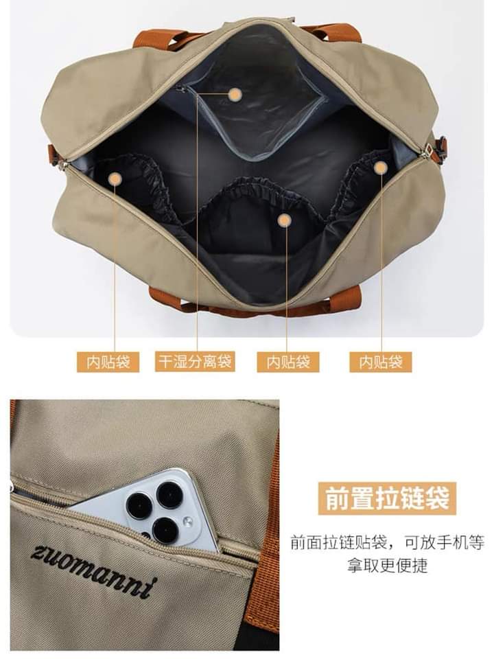 NEW EFASHION Travel Bag  weekender Bags onyx Stone Imported CLoth Luggage