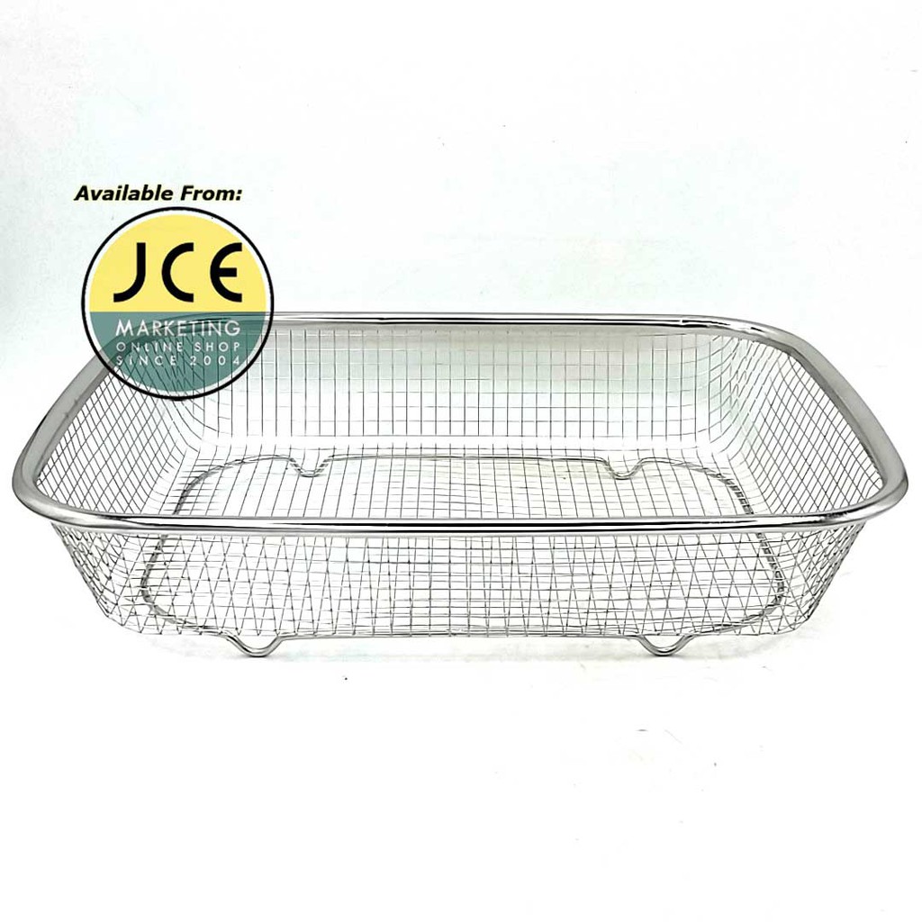 Rectangular Colander Square Colander Coarse Wire Mesh Colander Strainer Sink Drain Wash Basket
