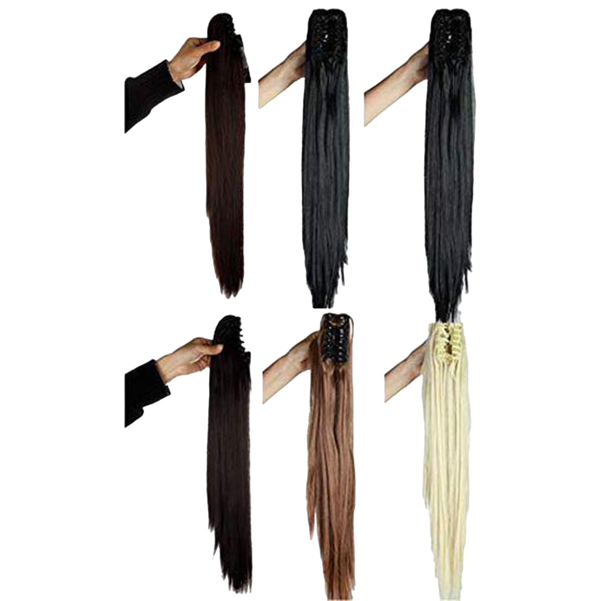 Straight Catcher Hair Extension for Girls, Ponytail Hair Extension