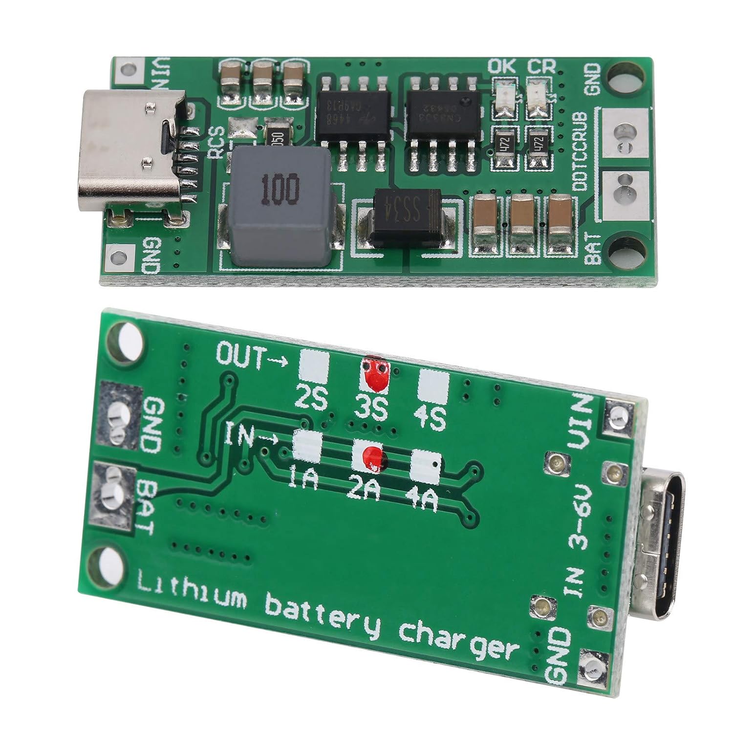 usb c charging 3 18650 lipo OrcaTorch 18650 USB-C Rechargeable Battery 3400mAh