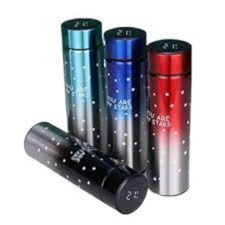 500ML Smart Thermos Water Bottle Led Digital Temperature Display Stainless Steel Coffee Thermal Mugs Intelligent Insulation Cups