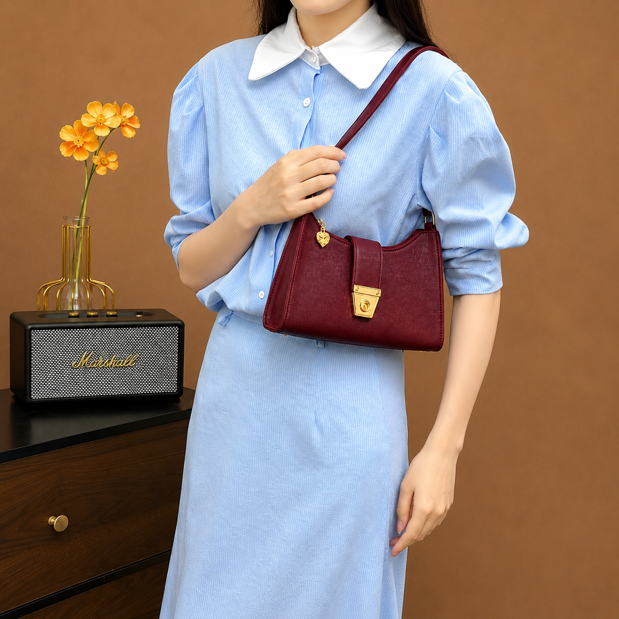 Fashion Club Handbag for Girls | Stylish PU Leather Shoulder Bag for Women | Fashion Tote Bag | Crossbody Purse | Casual Ladies Handbag for College, Office & Shopping  Option 2: