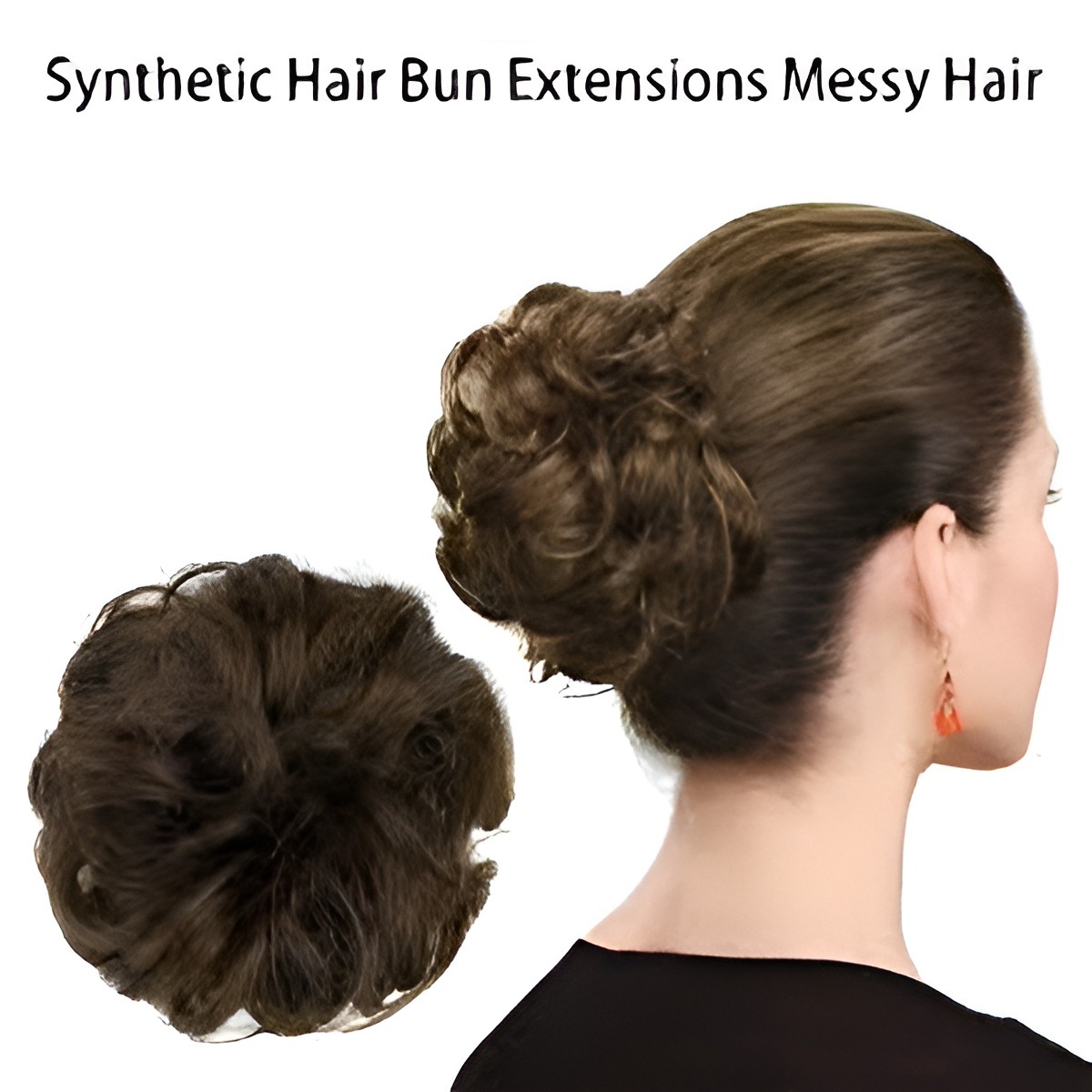 New Arrival Synthetic Bun Extensions Messy Scrunchies Hair Care Pieces for Women