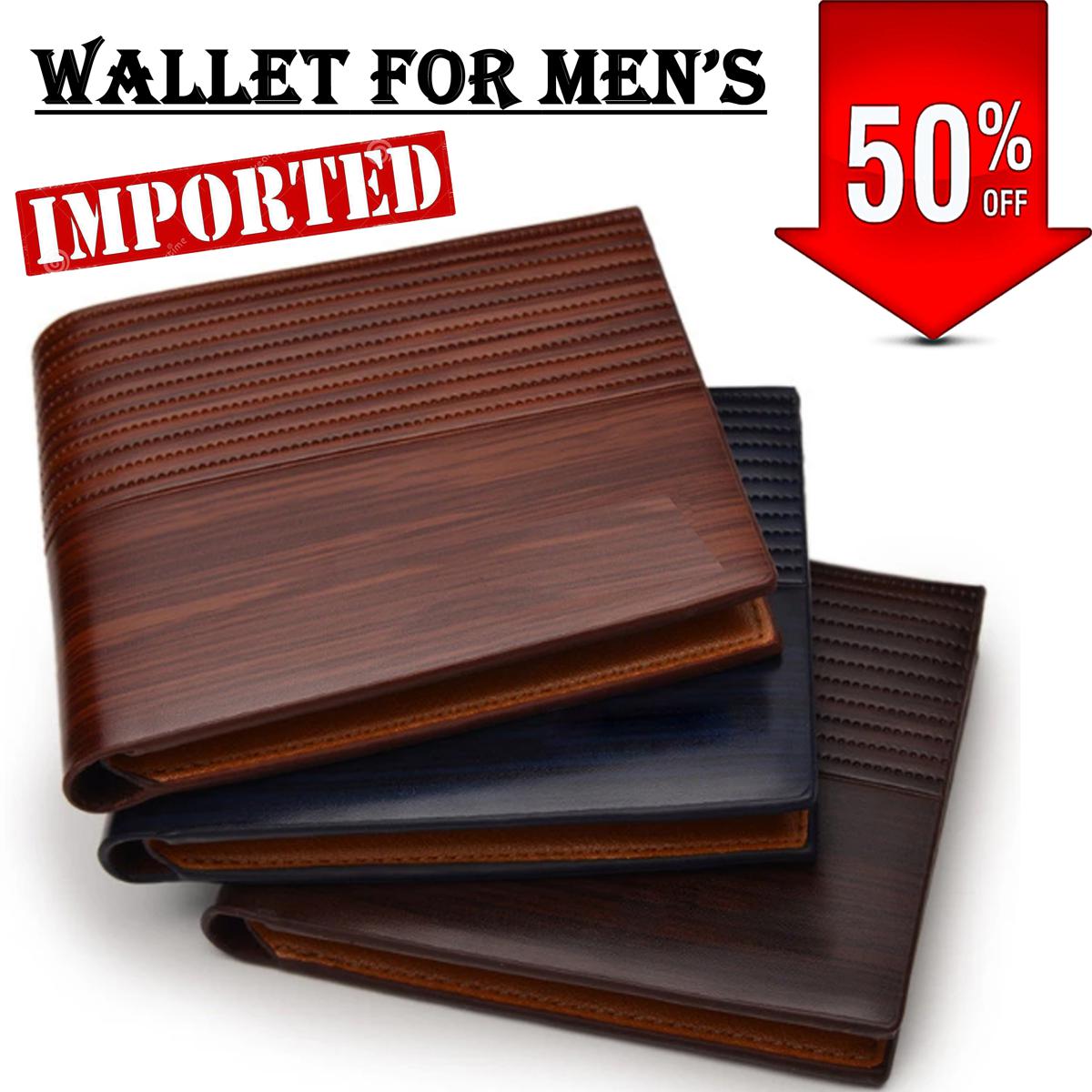 Genuine Pocket Wallet For Men – Boys ATM Wallet High Quality Card Cash Holder - Slim Pocket Friendly Small Portable For Travel Wallet - Best Cardholder New Men’s Money Wallets Gift For Loved One Compatible Size Space Saving Wallet - Male Travel Purse