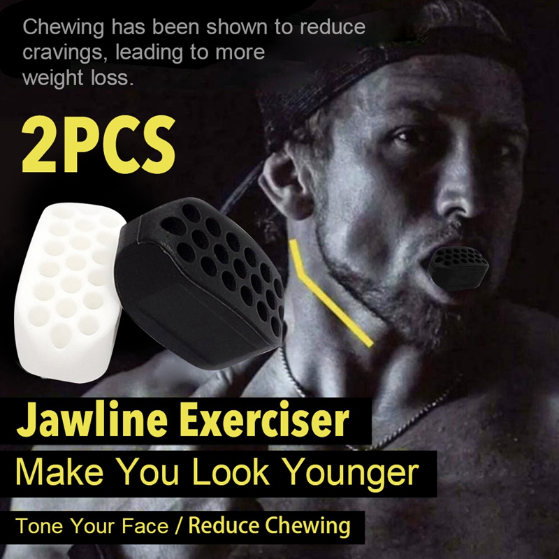 Jalwesh Jawline Exerciser - Jawline Shaper 40, 60 & 80 Lbs - Jaw line shaper for Face Beauty - Reduce Double Chin with jaw line rubber - Jawline chew For Men and Women