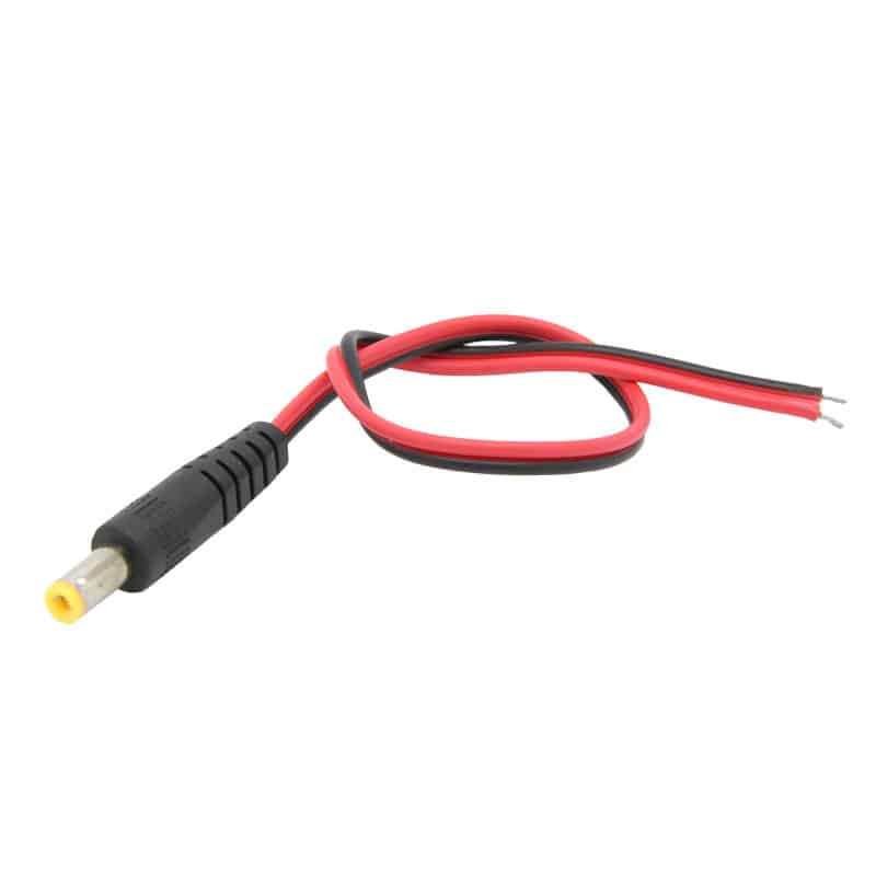 MALE DC JACK CONNECTOR WITH 20 CM WIRE DC Jack With Wire Male