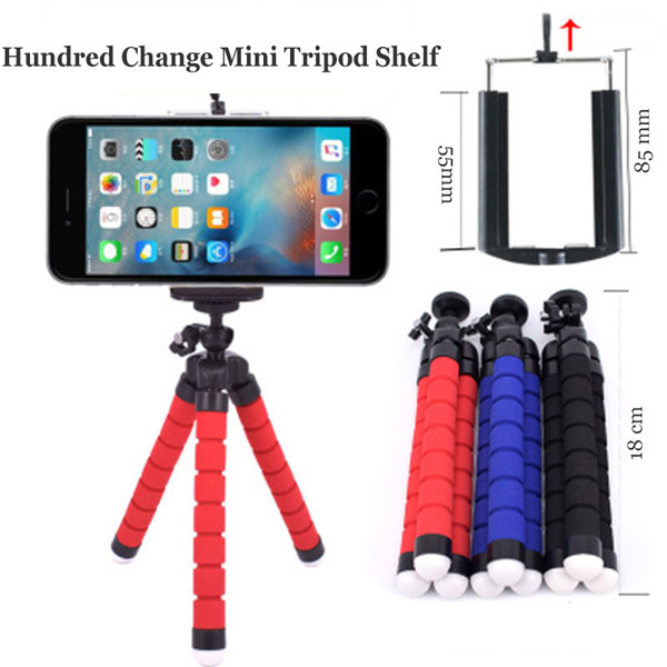 Flexible Tripod Mini Universal Octopus Leg Style Portable and Adjustable Tripod Stand with Clip Bracket Mount Holder for Mobile Phone, Cellphone, Smartphone, Digital Camera