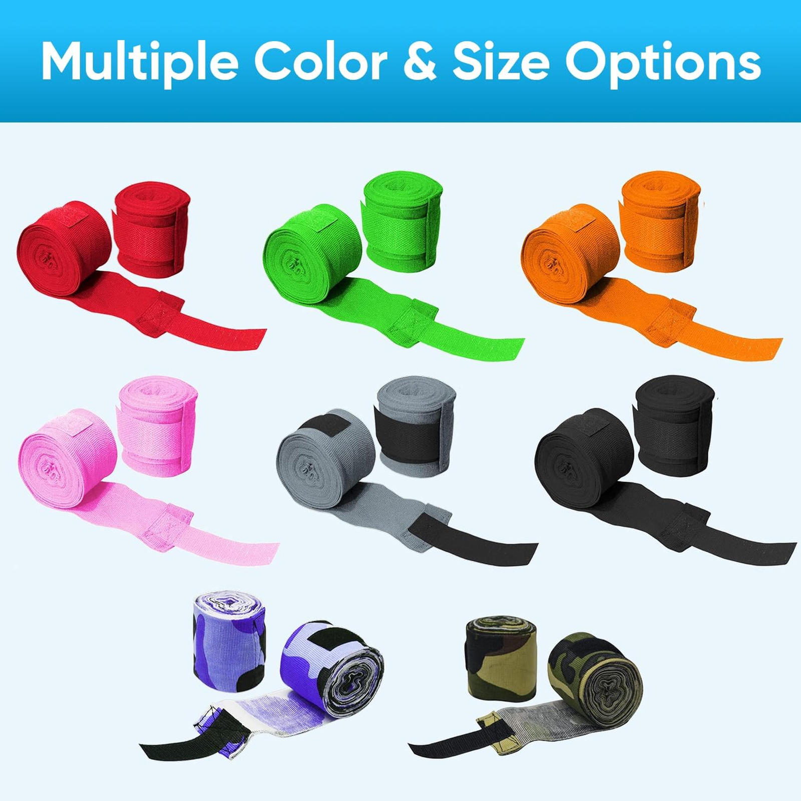 5 Meter Hand Wrap Boxing Hand Wraps Hand Bandage Cotton Wrist Support Wrist Grips Hand Band MMA Nylon Wrist Band Boxing Fitness Gym Yoga (1 Pair)
