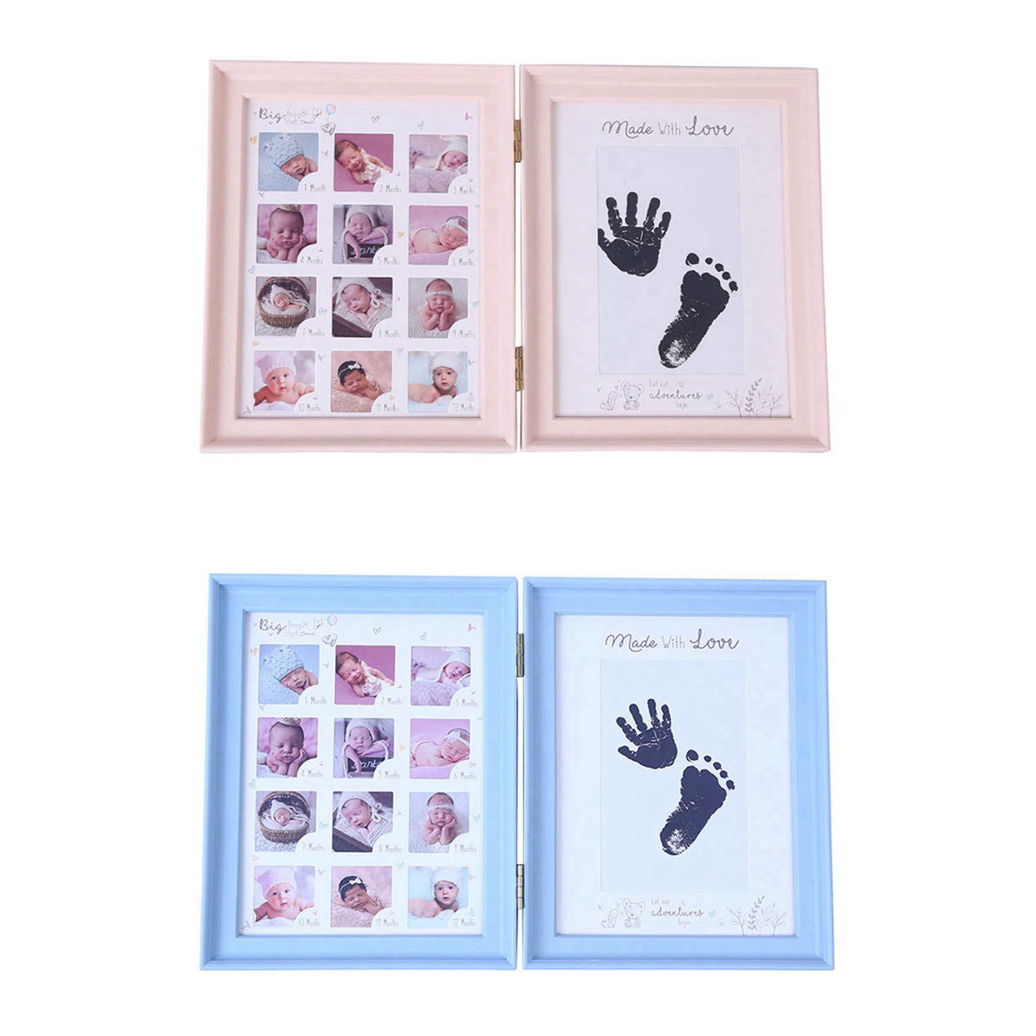 my first handprint footprint frame set