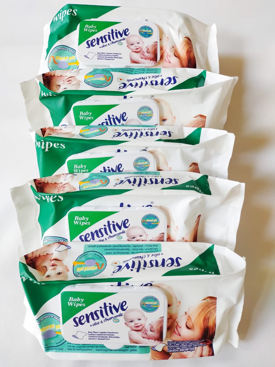 Sensitive Baby Wipes Pack Of 5