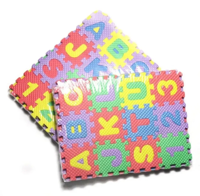 ABC Toy Block Mat Alphabets and Numbers Early Learning Toys Play Foam Puzzle Mat for Kids