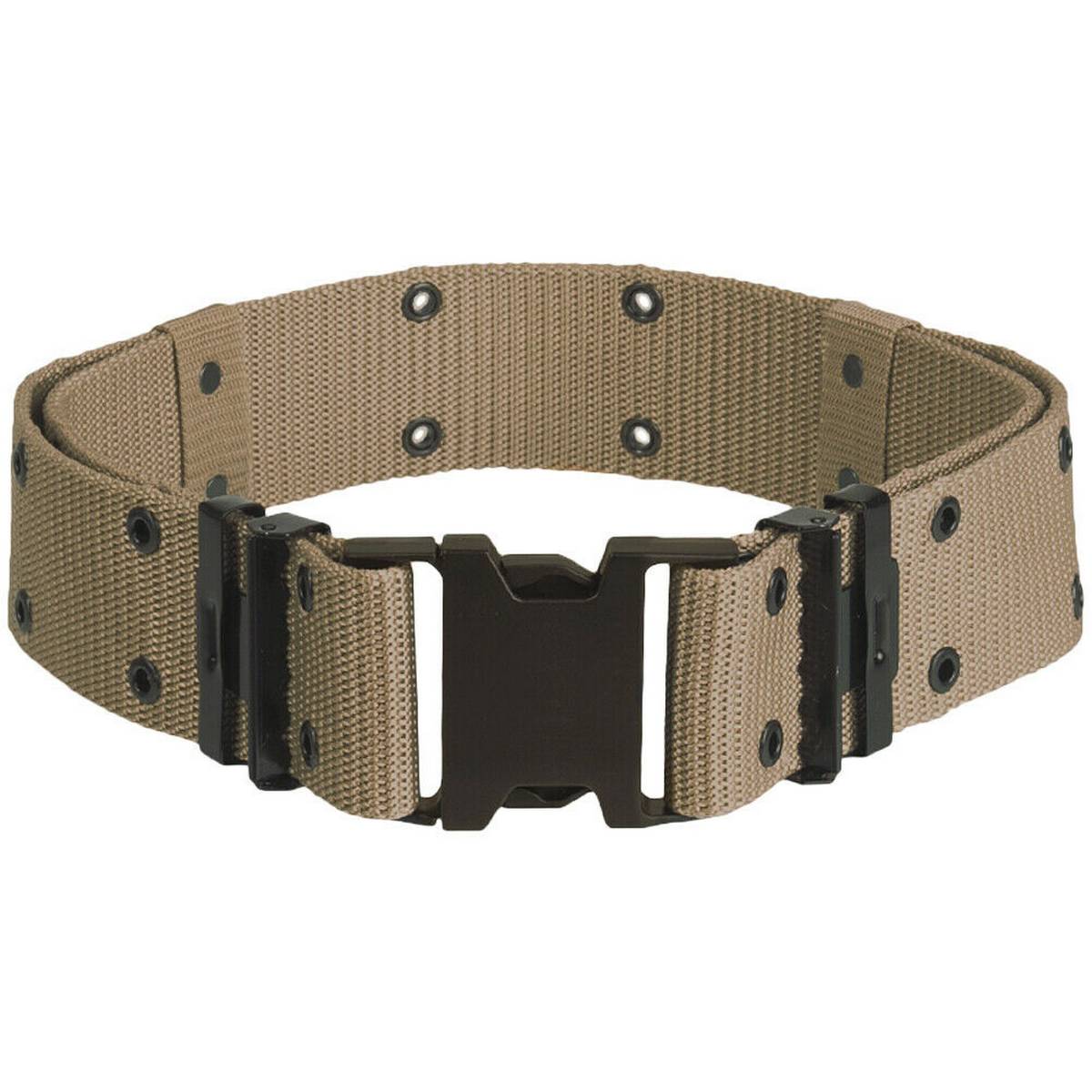 Army & Military Belt Nylon Web Firm Uniform Belt  Military-Belt-Outdoor-Training-Duty-Tool-Belt - Khaki