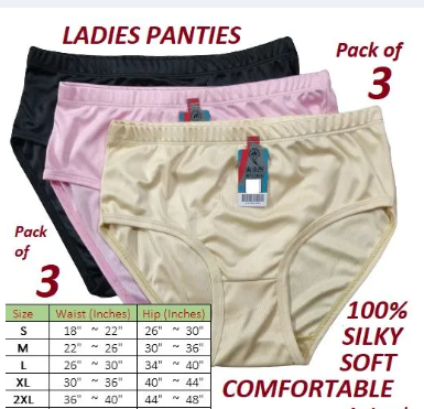 Imported Soft Jersey Panties/Underwear for Women and Girls - Comfortable All-Season Support