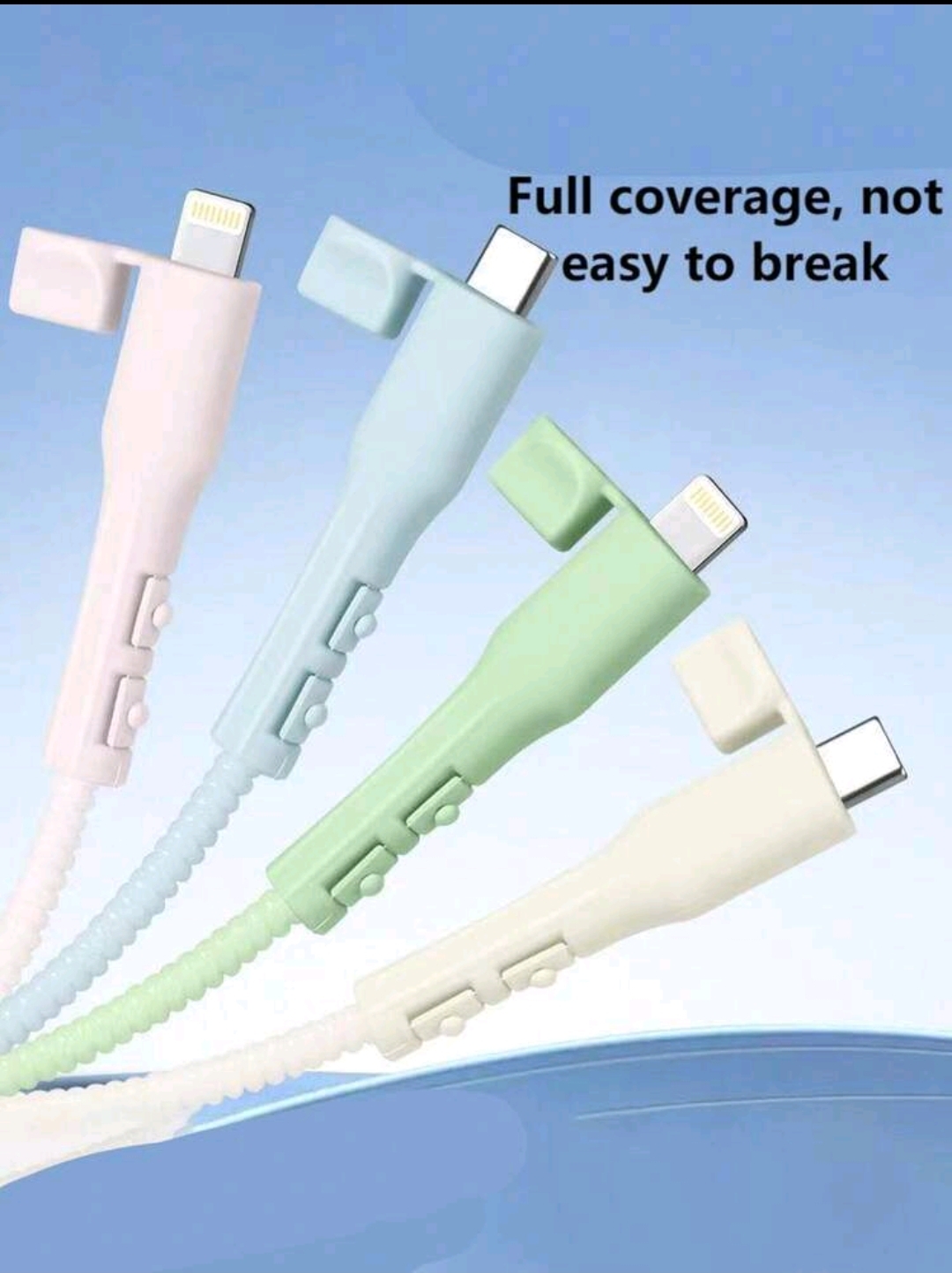 Cable Protectors, Anti-Breakage Cable Organizers, Data Cable Protectors, For Type-C Port Compatible with USB-C Laptop, Tablet, and Phone Charging Cables