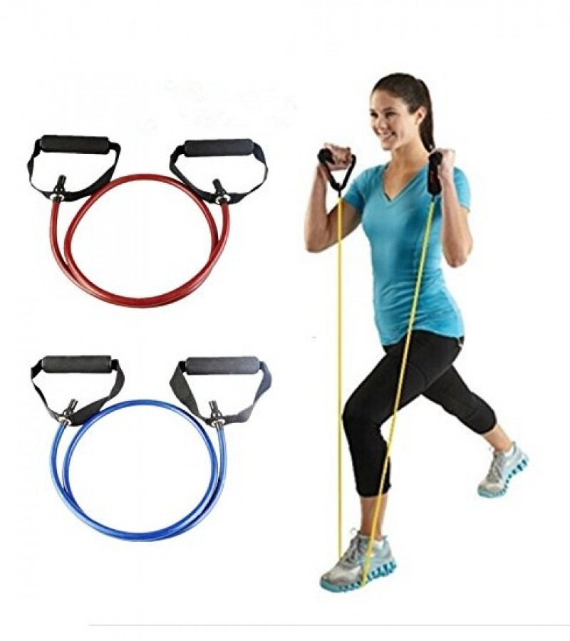 Resistance Band Single Loop Pull Rope – Latex Elastic Tube Exercise Band for Home Workout, Strength Training & Stretching