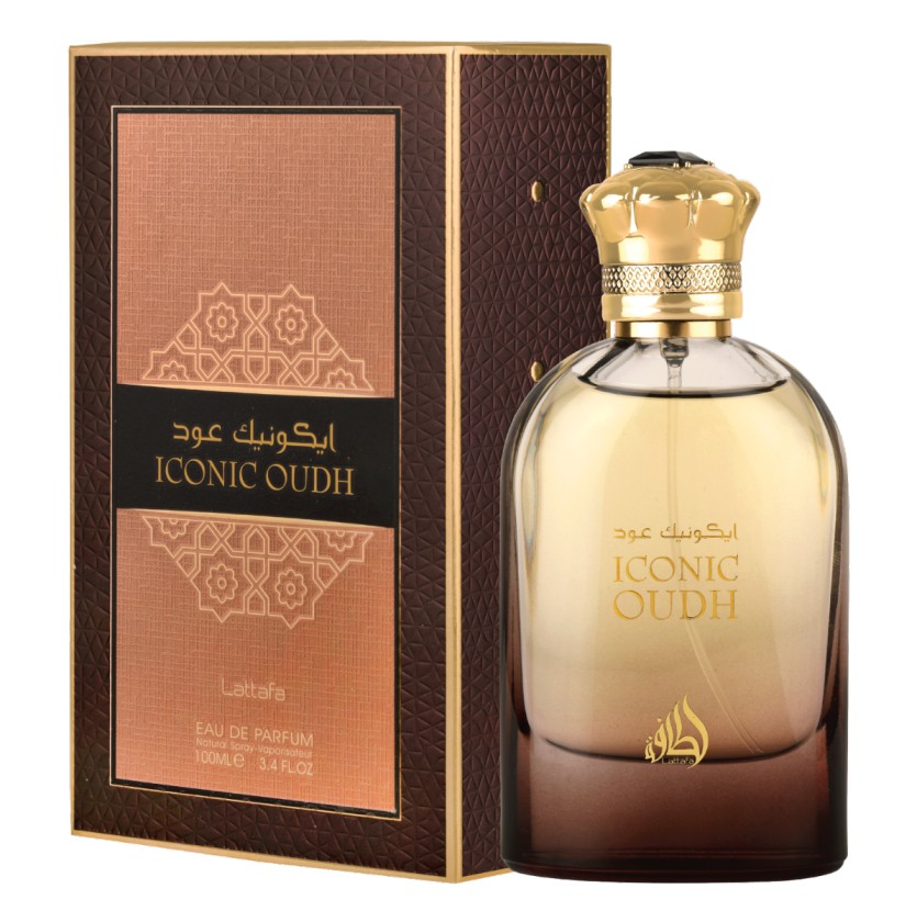 Iconic Oudh Lattafa Perfume Eau De Parfum Spray Woody OrientalStyle