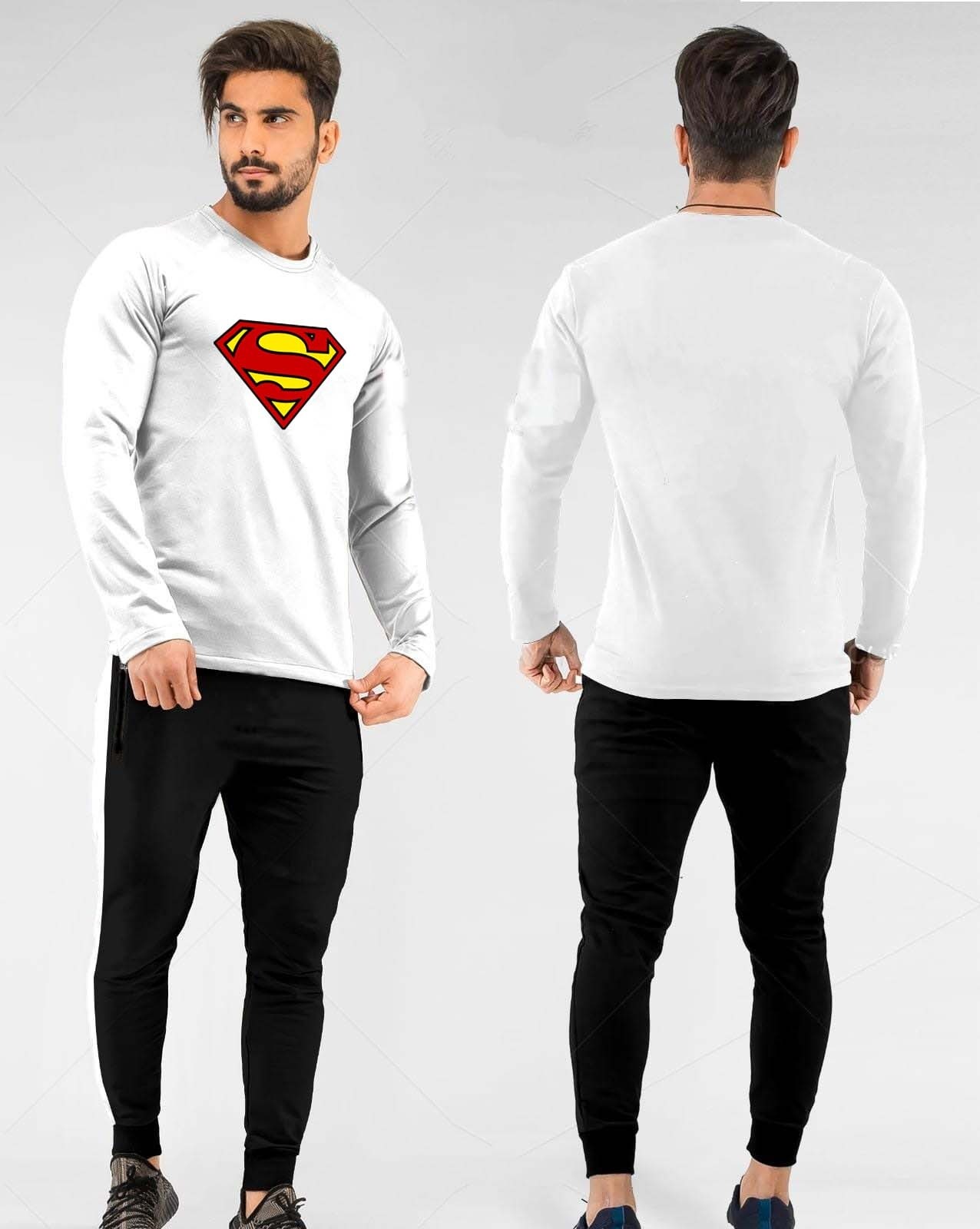 Summer Printed Tracksuit For Men & Boys - Soft & Comfortable Fabric T Shirt & Trouser Printed Tracksuit