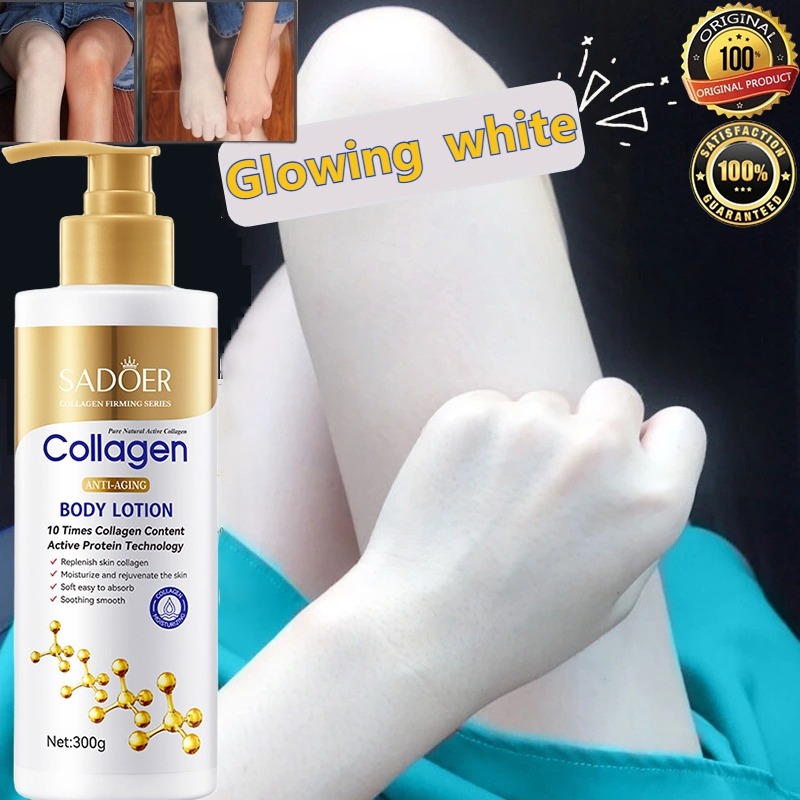 Collagen Body Lotion For whole Body Permanent Whitening Lotion Private Area Bright White Lotion 300g