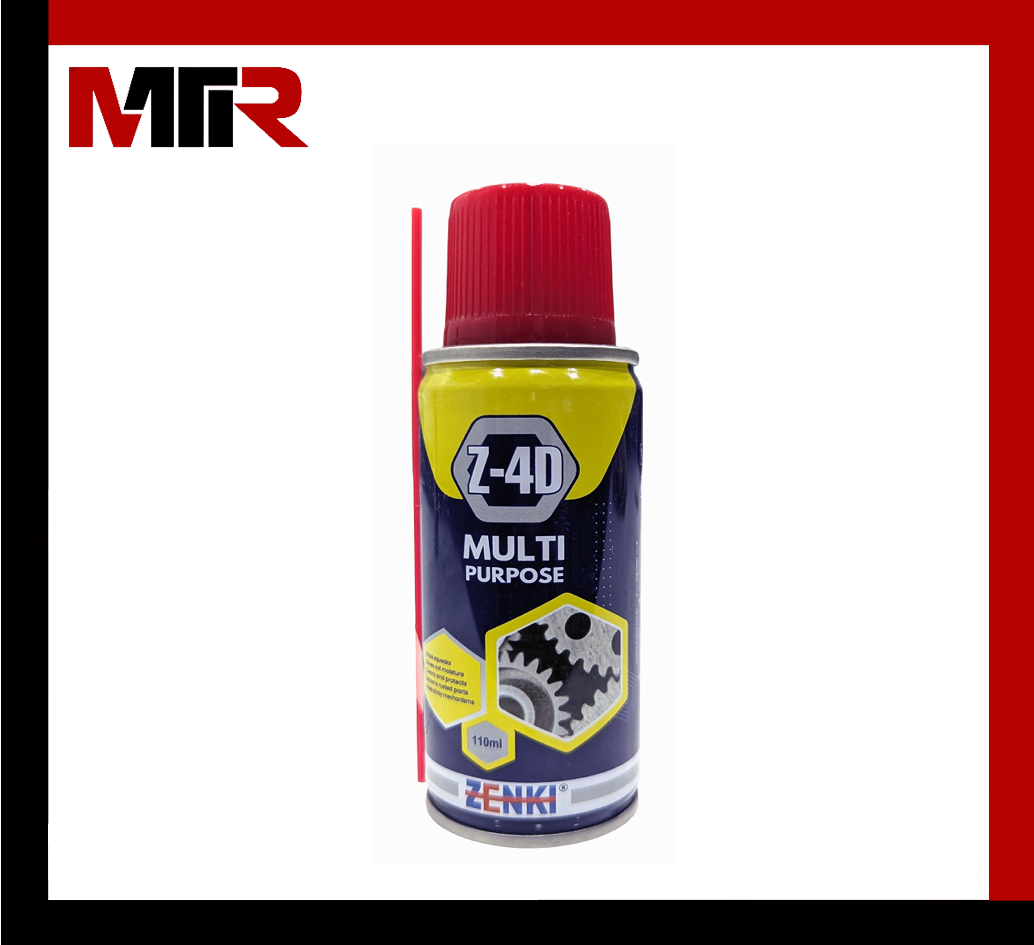 Z4D Multi Purpose Lubricant Spray for Rust Moisture Protection and Noise Control on Metal Surfaces
