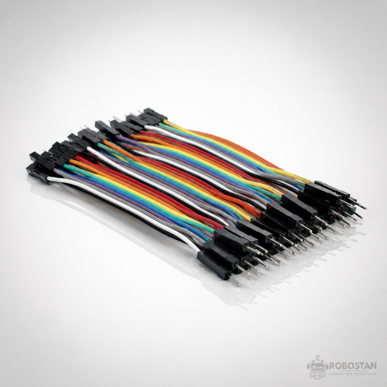 10cm Female to Female Dupont Jumper Wires 40 Pin Ribbon Cable for Arduino Raspberry Pi Breadboard