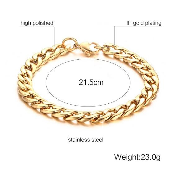 Stainless Set of Golden Bracelets and Spinner Ring combo for Men and Boys