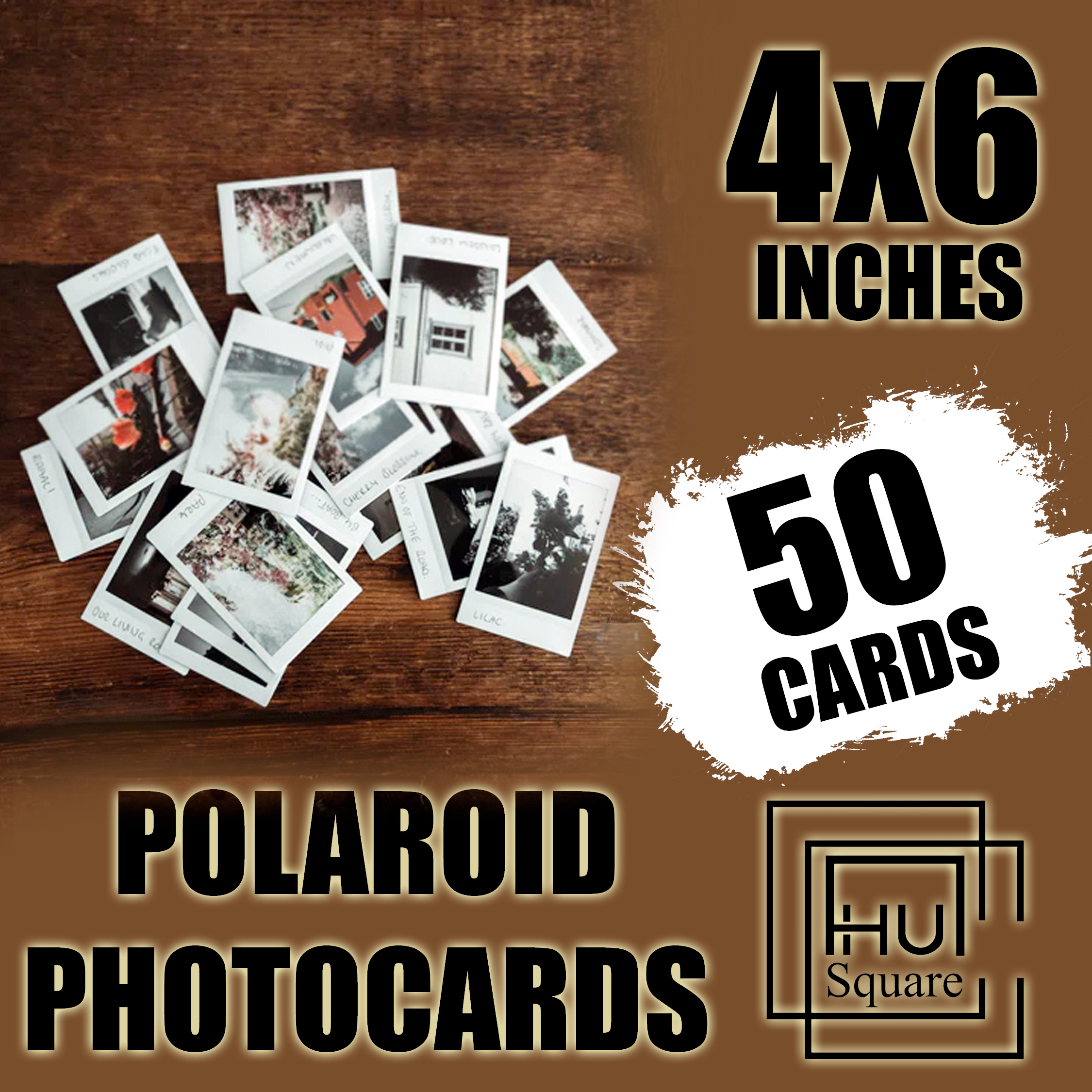 Customize Polaroid Photo Cards For Wall Decor Size 4x6 Inches