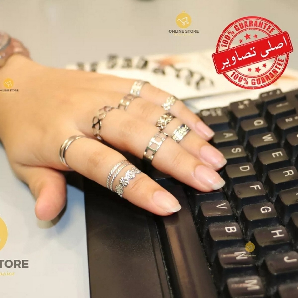Pack of 10 Adjustable Stainless Steel Ring For Girls Universal size Attractive rings for women ECG Heart Design Mix Wedding party Jewelry