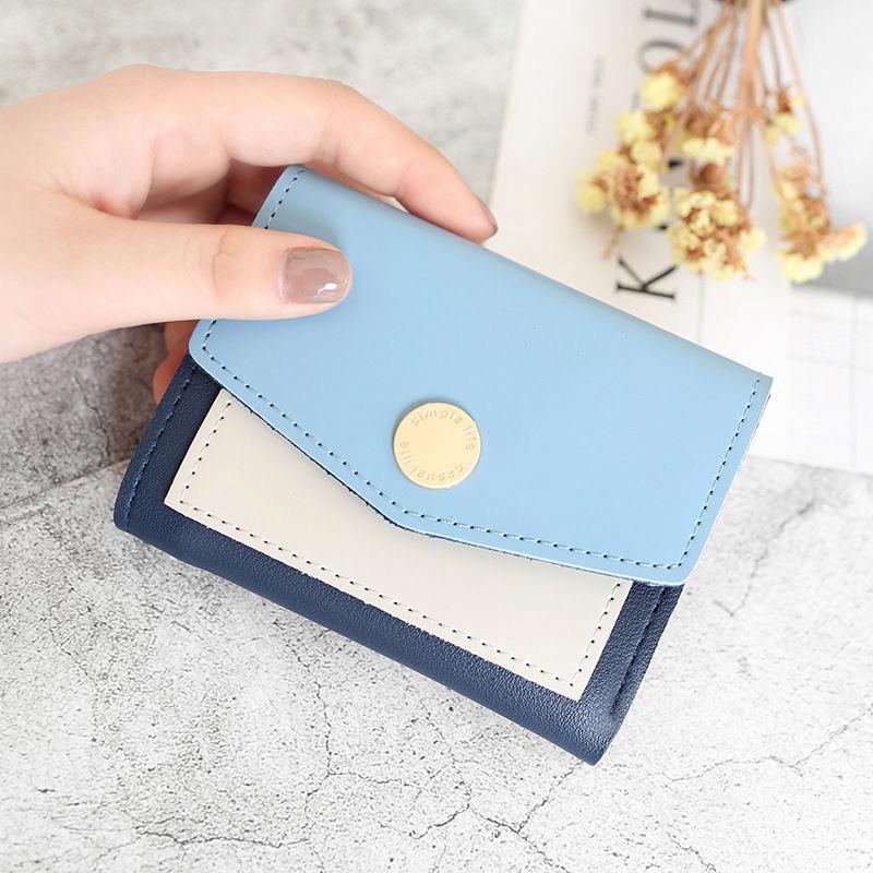 HOW.R.U  Small Ladies Mini Trifold Short Wallet for Women and Girls Coin Pouch Card Holder and Clutches
