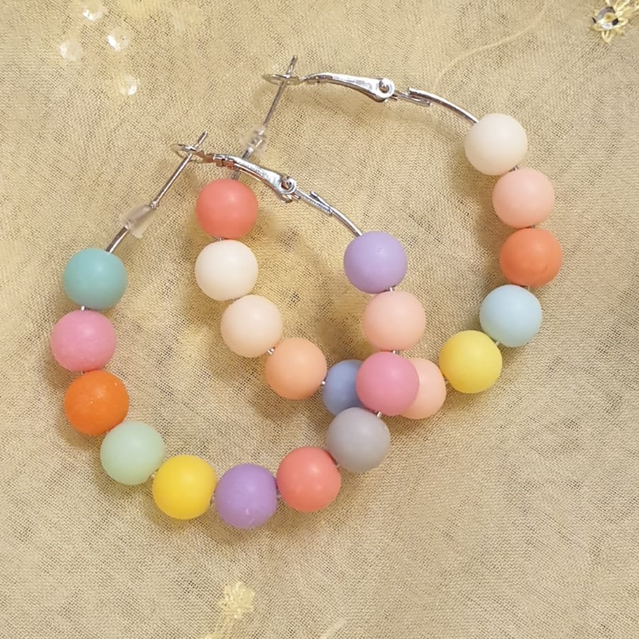 High Quality Balls Delicate Hoop Classy Multi Jhumki Trendy Earring