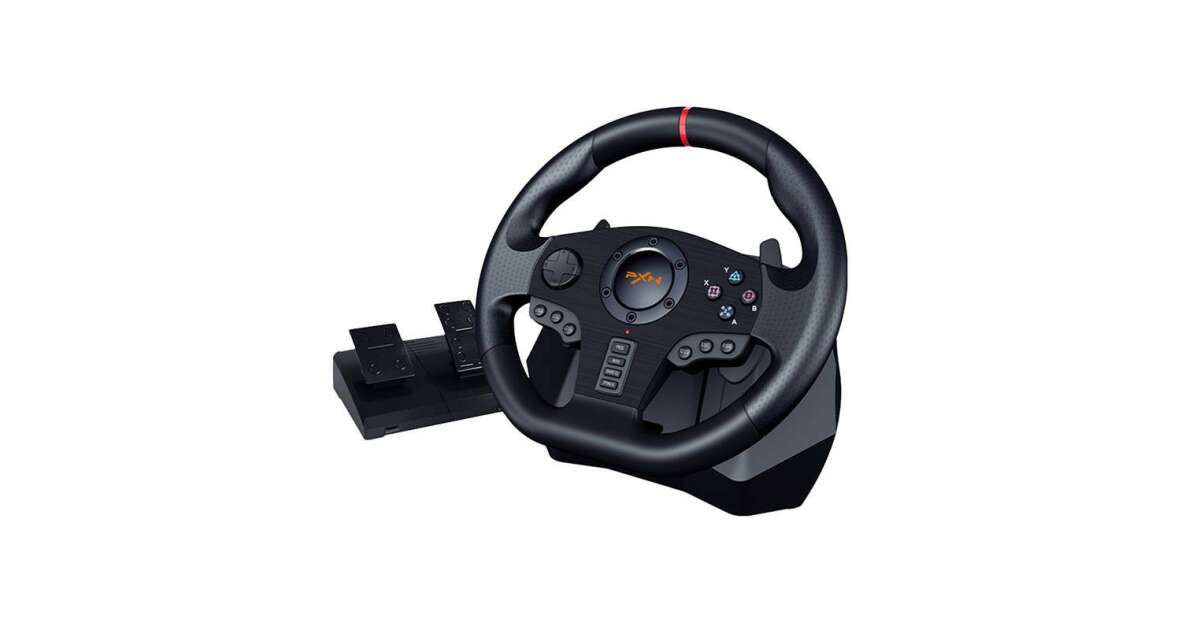 PXN V900 Steering Wheel PC Gaming Racing, Universal USB Car 270/900 ...