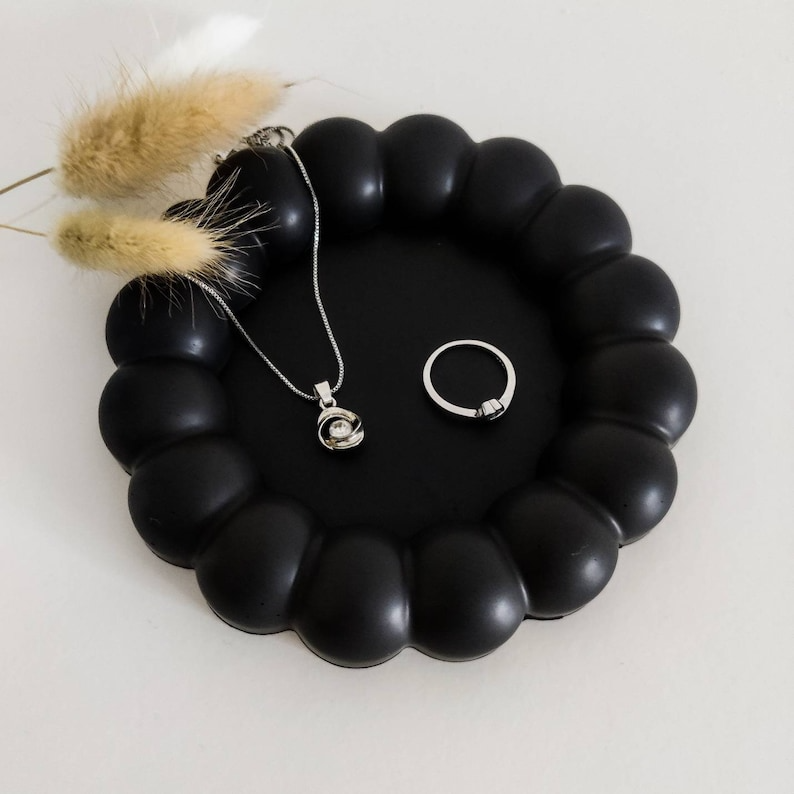Bubble Tray | Decorative Jewellery Organiser | Organiser for Jewellery, Candles, Keys & Tabletop | Modern Minimalist Aesthetic Trinkets Tray |  Beautiful Product for Gift | Alif Decor
