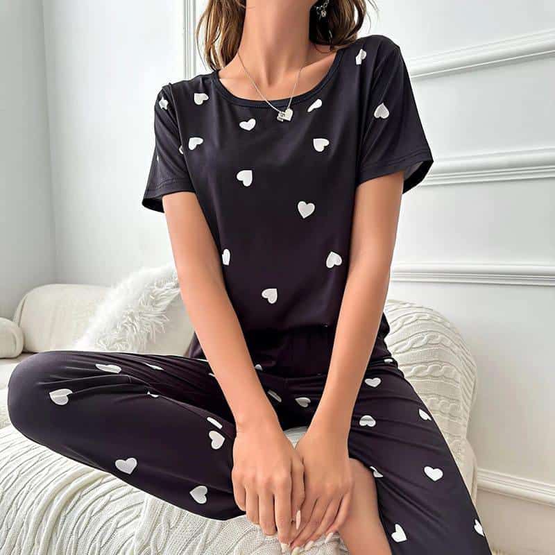Women Modal Half-Sleeved Vest For Leisure Home Wear Female Sleepwear Night Dress By Aua Garments