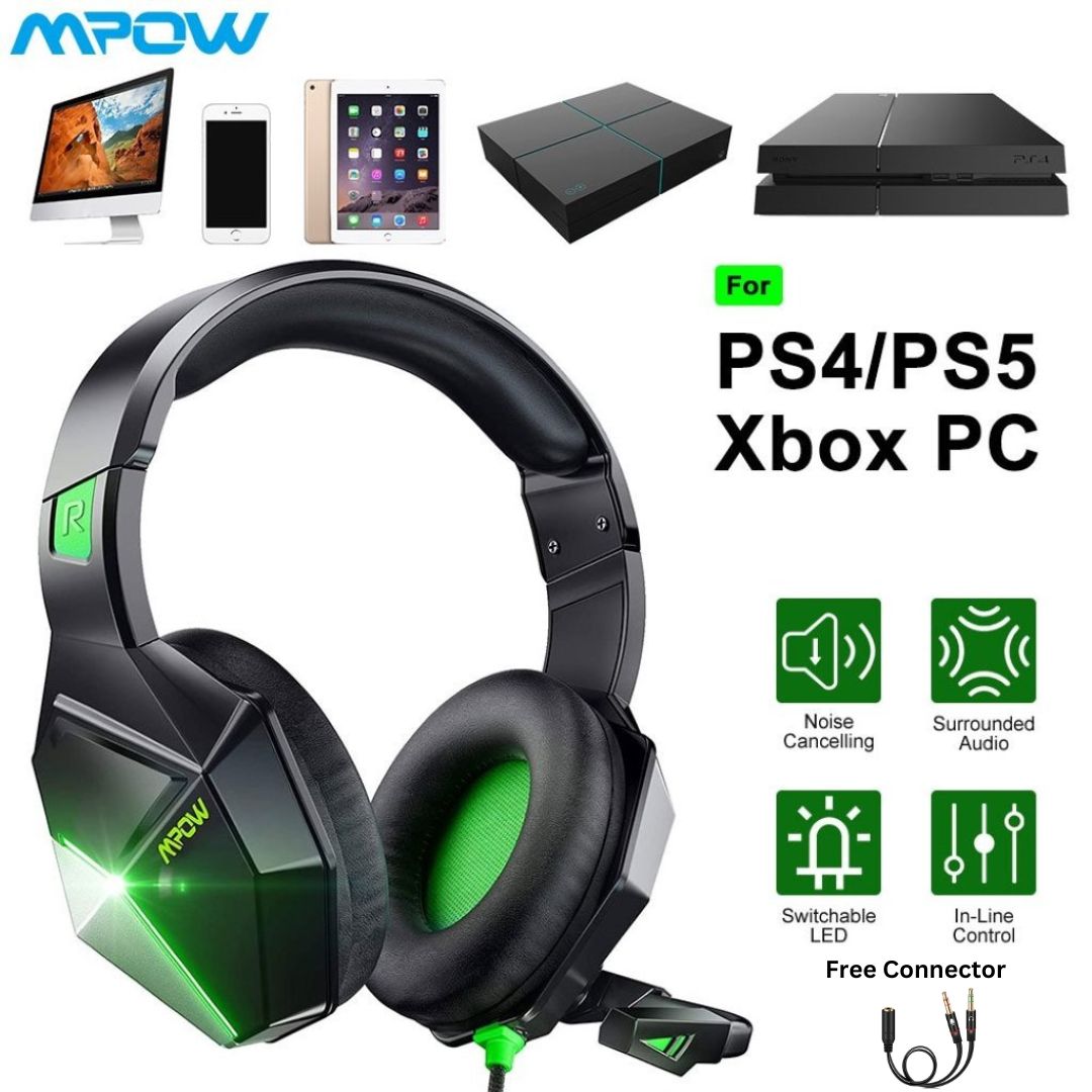 RGB Gaming Headphones 3.5mm With USB Earphone Surround Stereo Headphone for PC, PS4, Xbox One