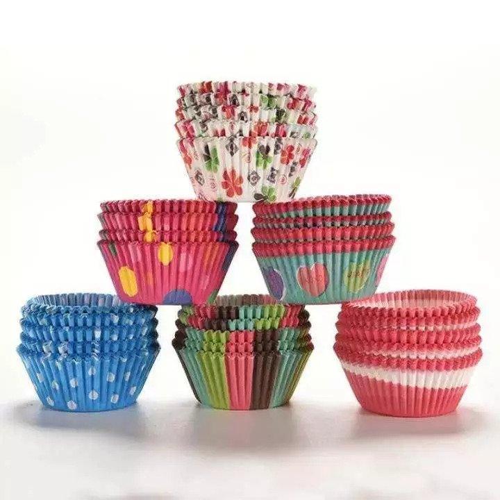 Cupcake Liner,100 Pieces Red Liners Wrappers Baking Cups 第一ネット