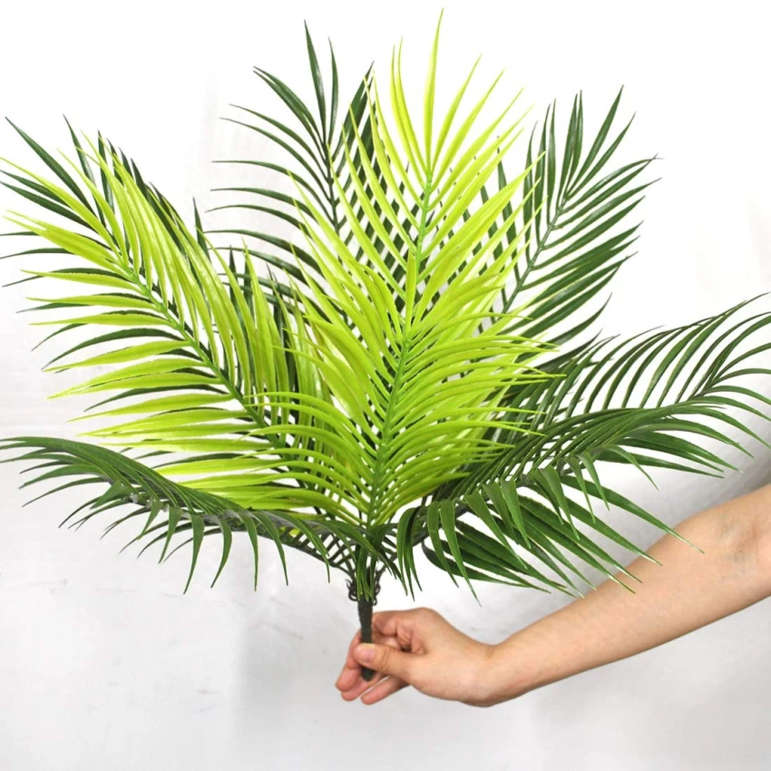 Artificial Palm Tree Leaves Multi Headed Faux Palm Fronds Tropical ...