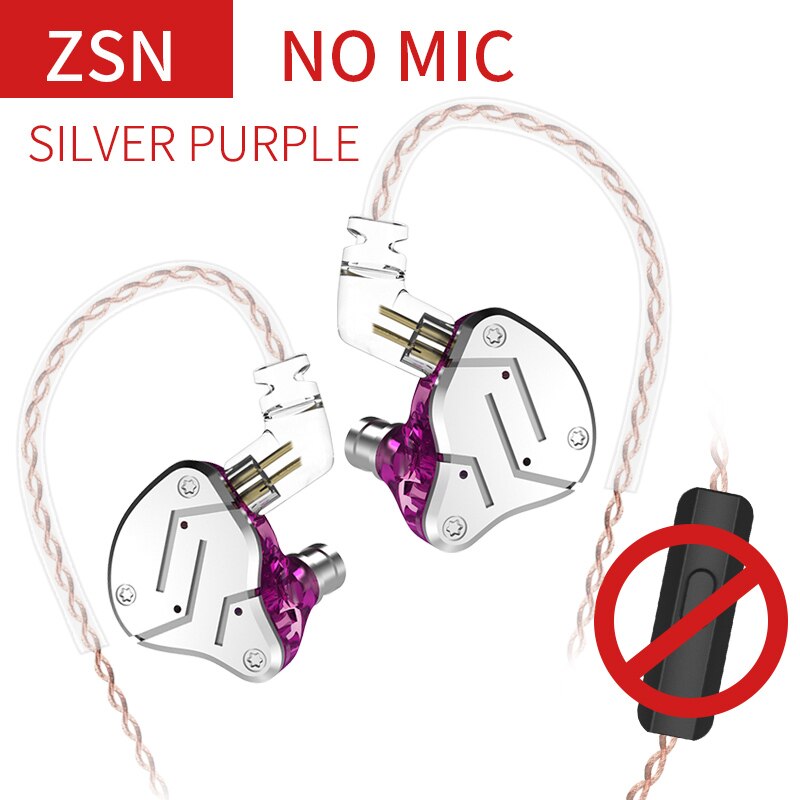 KZ ZSN 1BA 1DD Heavy Bass Commutative 