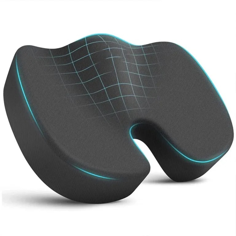 Orthopedic Memory Foam Seat Cushion – Non-Slip Wedge for Tailbone Pain Relief – Car, Office & Travel Use (Auto Mart)