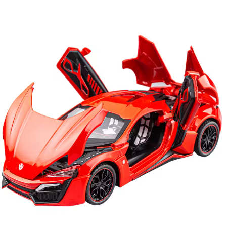 1:24 Lykan HyperSport Fast & Furious 7 Diecast Model Car | Metal Toy Car with Opening Doors, Detailed Interior & Collectible Gift view 4