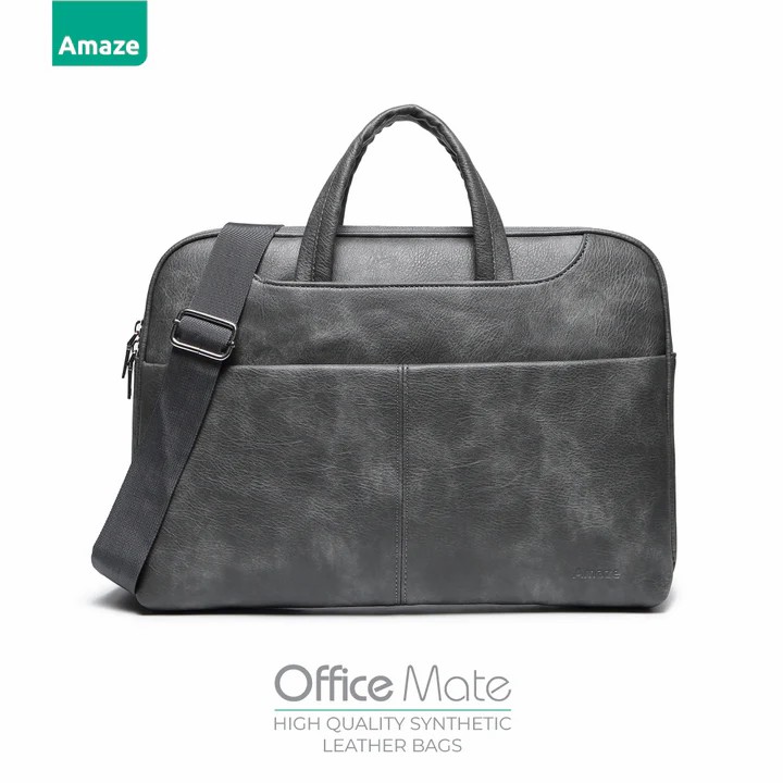 Amaze A920 Office Mate Synthetic Leather Laptop Bag for 14 inch and 15.6 inch MacBook and Laptops 56 4fd302d8f07d7d66d57417482eab01fb
