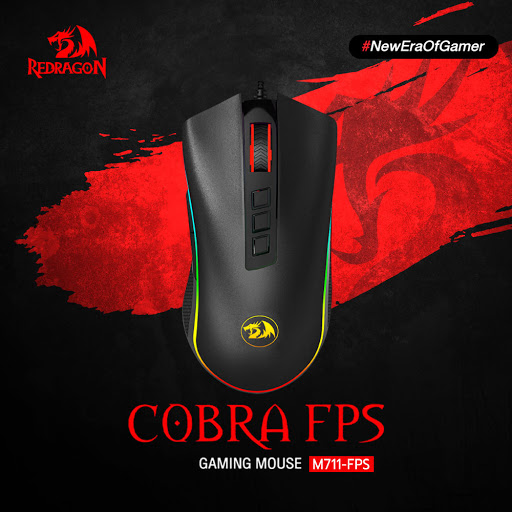 Redragon M711-fps Cobra Gaming Mouse 24000 Dpi Pixart 3360 Optical Gaming Sensor 16.8m Chroma Rgb