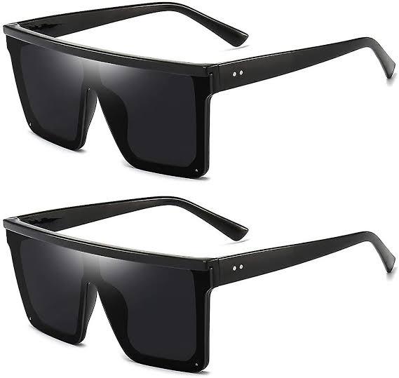 New Flat Design Rectangular Sunglasses For Men & Women